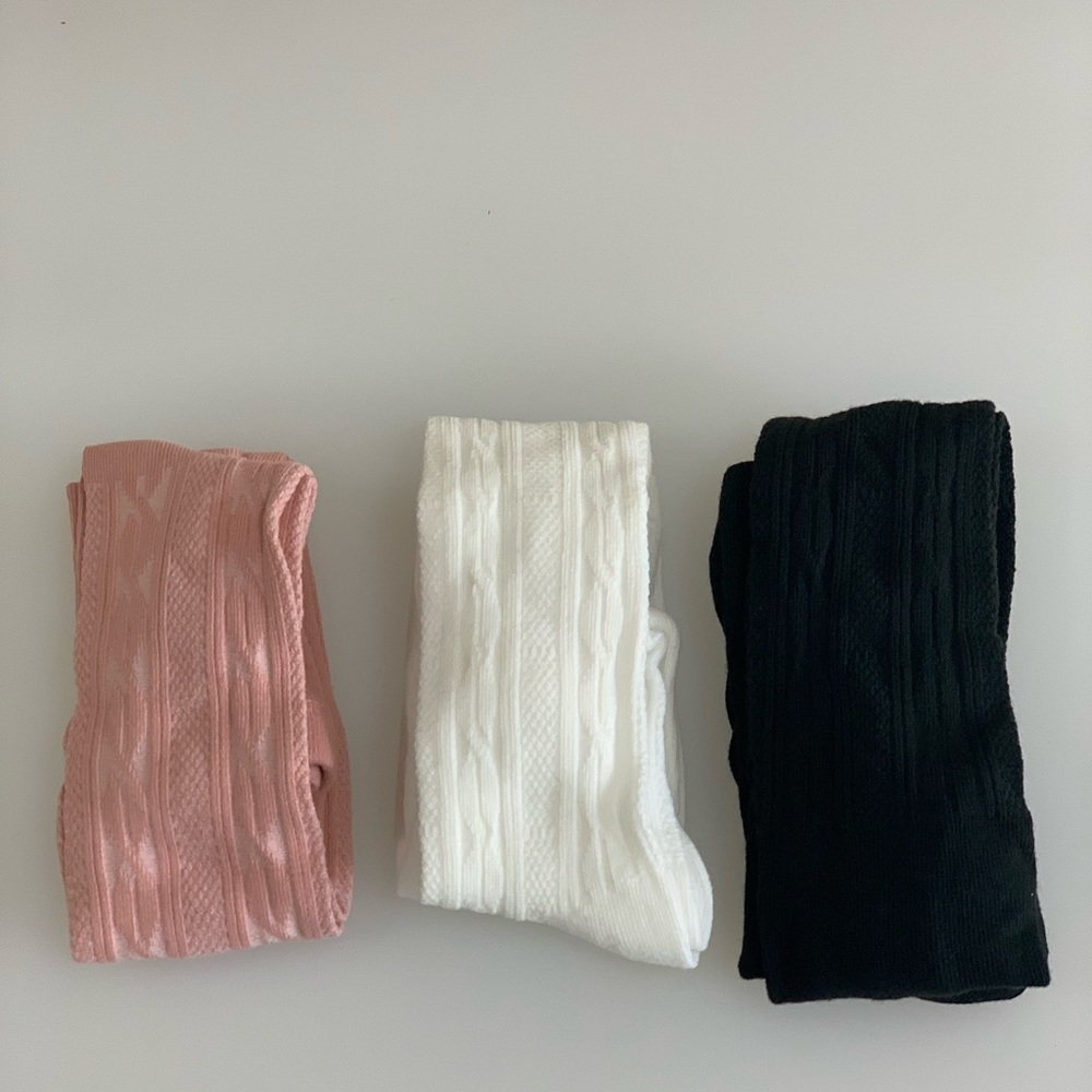 Baby And Toddler Girls Cable Knit Tights